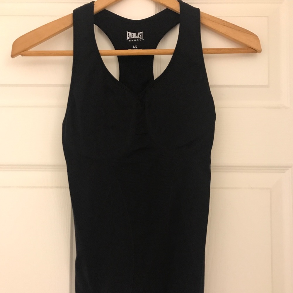 EVERLAST Black Racerback Workout Top